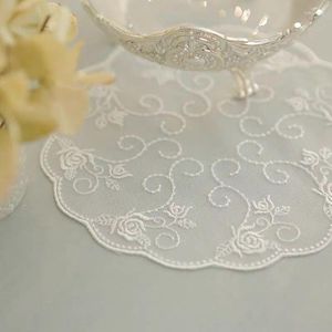 Table Mats White Lace Placemats For Dining Mat Drink Dust Cover Luxury Decor Home Decoration Accessories Modern Crochet Doily