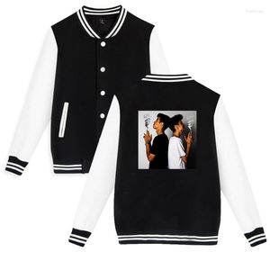 Męskie kurtki dla męskiego druku Naim darrechhi Baseball Jacket poliester poliester plus bawełniany unisex modne swobodne topy hip -hopowe 2022men's