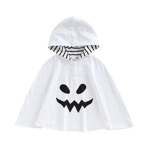 Jackor Toddler Kids Baby Girl Boy Halloween Costume Ghost Hooded Cloak Robe Cape Hat Filt roliga cosplaykläder 2201006