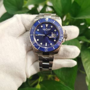 5 Star Super Watch Factory CF V7 Version 7 Färg 2813 Automatisk rörelse Armbandsur Blue 40mm Ceramic Bezel Sapphire Glass 904L Diving Men Watches New Style Box