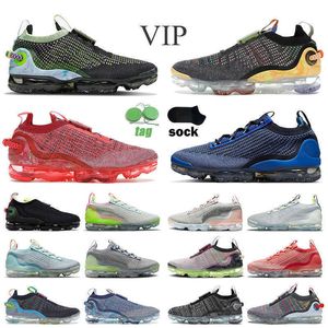 Authentic cushioned running shoes flynit VP-2020 VP-2021 mens womens day to night breathable oreo team red triple black fly gold game royal JORDON NKS