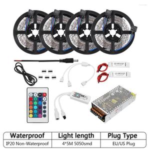 Tiras de alta potência SMD LED LED LUZES KIT SMART HOME WIFI APP CONTROLE REMOTO LUZ DE LUZ COM ALEXA SET AC110-240V 20M 20A