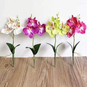 Decorative Flowers Simulation Fancy Four Butterfly Orchid Meaty Plant Bonsai Flower Arranging Accessories Lpfk Artificial Decoratio