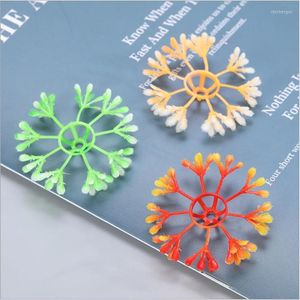 Decorative Flowers Artificial 4cm Millet Flower Core 3 Color Tomb-sweeping Day Stamen Plastic Water Plant Accessories Wedding DIY Decoration