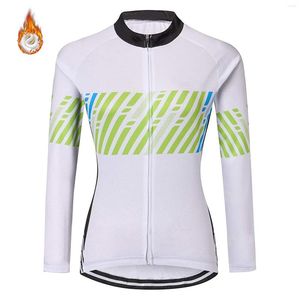 Jackets de corrida 2022 BMX Mangas compridas Fleece Road Road Ciclismo Jersey Pro Team Mountain Bike Flannel Maillot Man Winter