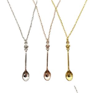 Other Smoking Accessories Crown Mini Teaspoon Smoking Accessories Classic Royal Alice Spoon Necklace Gf512 Drop Delivery 2021 Home Ga Dhde1