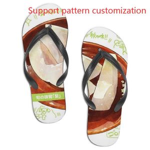 Anpassade skor DIY Support M￶nster Anpassning Slippare Sandaler Slide Mens Womens White Sports Sneakers Tennis