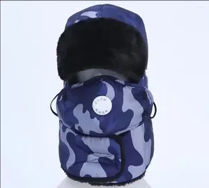 Cappellini da ciclismo Lei Feng Cappelli Uomo Donna Inverno Sci all'aperto Plus Velluto Spessa Maschera per il viso Sciarpa Parabrezza Cappello freddo