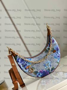 22ss Garden Floral Loop Cross Body Bag نصف القمر حقيبة الرغيف الفرنسي مونوغرام سلسلة مصممي حقائب اليد النسائية Luxurys Crossbody M81098 M81094 M44036 M21183