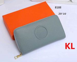 Damski projektant Lychee skórzana torebka Zippy portfel Lady długie portfele składane etui na karty paszport kobiety składane torebki moneta etui na zdjęcie 2022