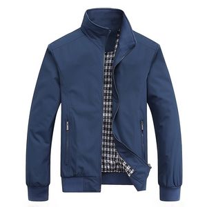 Mens Jackets Spring Autumn Casual Solid Fashion Slim Bomber Men Overcoat Ankomst Baseball M6XL 8XL TOP 220930