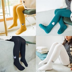 Leggings Strumpfhosen Baby Strumpfhosen Mädchen Strumpfhosen Stickerei Cartoon Muster Mädchen Hosen Baumwolle Winter Strümpfe Hosen Herbst Strumpfhosen 112 Jahre 2201006