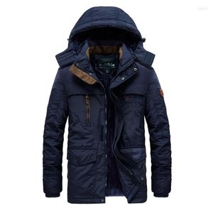 Men's Down 2022 Bushy Male Winter. Warm Long Jacket Parkas. Casual Thin To Outdoor Wind-proof Military-hooded.