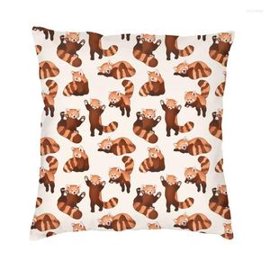 Pillow Red Panda Pattern Cover Two Side Print Cartoon Cute Throw Case For Car Custom Pillowcase Home Decoration