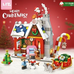 Supplies de brinquedos de Natal Loz 1223 Diamond Mini Street Building Blocks Diy City Friends House House Toys Toys para crianças Presentes de Natal 221006