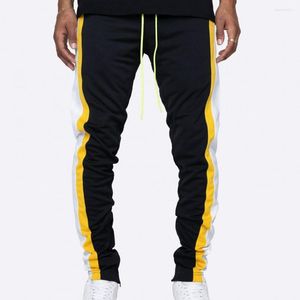 Calça masculina calça moda calça elástica na cintura esportiva calça de moletom para viajar