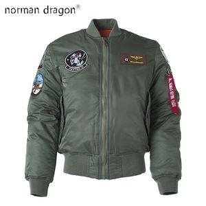 Giacche da uomo Bomber invernale spesso Bomber Flight Ma1 Giacca ricamo polare elegante streetwear fodera trapuntata piumino letterman per uomo 220930