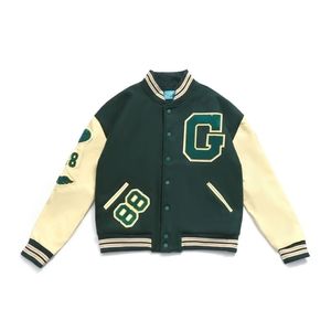 Giacche da uomo Giacca college hip-hop da uomo Lettere pelose ricamate Color Block Giacche universitarie Harajuku Cappotti da baseball moda ins 220930