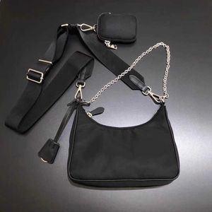 Lyxkvalitetsdesigner av högsta kvalitet Läder läder läder woemns män handväska bästsäljande lady cross-body mode kedja väska på plånbok mynt purses tre stycken 2022