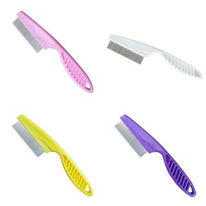 Cat Grooming Pet Flea Tick Remover Dog Cats MultiColor Stainless Steel Comfort Hair Comb Protect Lice Removal Hair Cleaner Combs 20221006 E3