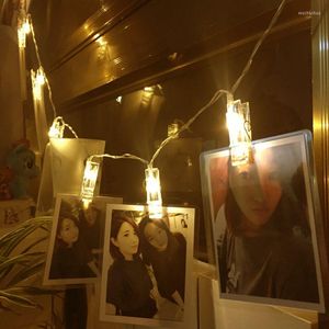 Strings LED Clip Po Hanging Wall Light Fairy String Chains Lamp Picture Birthday Party Decoration Battery