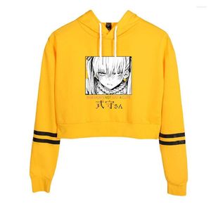 Men's Hoodies BSLNXNMA Shikimori's Not Just A Cutie 2D Print Umbilical Hooded Sweater Women Sexy K-pops Harajuku