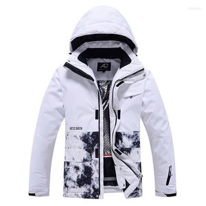 Skidjackor Est Winter Snow Coat Jacket för snowboarding vindbrytare varm huva män kvinnor skid kvinnor berg