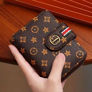 Designer Plånböcker Kvinnor Brand Purses For Men Folding Multi-Card Fashion Leather Holders Men's Exquisite Short Style High Sense Wallet G12