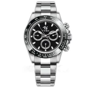 Mężczyźni luksusowe zegarek sportowy nurkowanie mechaniczne automatyczne zegarek ze stali nierdzewnej Watch Wodoodporny czarno -biały ceramiczny kolor pand pudełko prezentowe 116500 Luminous Timing