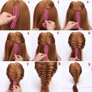 Takı Torbaları Fransız Saç Örgü Aracı Dokuma Sünger Braider Roller Twist Styling DIY Aksesuarları