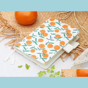 Notepads Notepads Japan A6 A5 Canvas Notebook Stationery Diary Billbook Hobo Specifications Er Japanese Style Daisy Orange Fresh Summ Dhcax