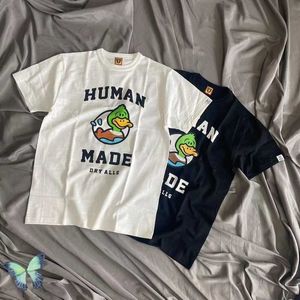 T-shirt da uomo Swimming Duck Cartoon cotone fiammato manica corta T-shirt realizzata dall'uomo Uomo Donna T221006