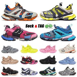 Трек 3 3.0 повседневная обувь Top Fashion Sneakers Кожаные тренер дизайнер роскошный бренд белый черный Tess.s. Gomma Nylon Printed Platform Men Men Women Track3 Trainers