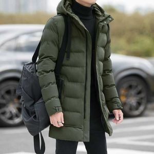 Männer Unten Parkas Lange Winter Jacke Männer Verdicken Warme Mantel Herren Stehkragen Jacken Einfarbig Parka Frauen Mode 8XL-M G220930