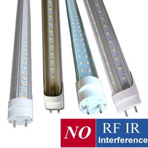 T8 LED Tube Lights Bulbs 4FT 22W 28W 36W 72W 6500K ColdWhite Lighting Double Ended Power LED Fluorescent Tubes Replacement High Output D-Shaped Bi-Pin G13 Base CRESTECH
