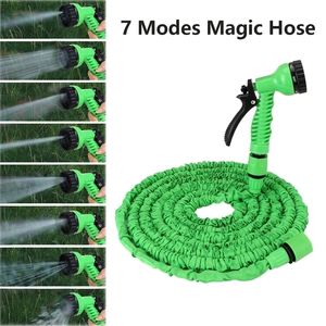 Hoses 25-150FT Magic Adjustable Water Gun Foam High Pressure Garden Washing Sprayer Pipe Expandable 220930