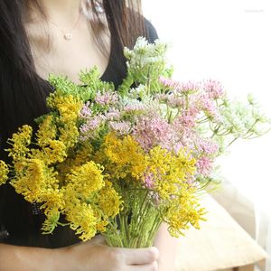 Ramo di fiori artificiali in pizzo di schiuma di fiori decorativi per la decorazione domestica Disposizione floreale Materiale Display per feste di nozze Falso