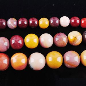 Stone 6 8 10Mm Round Mookaite Jasper Natural Stone Beads For Jewelry Making Woman Diy Necklace Bracelet 15.5Inches By905 Dro Whole2019 Dhpwo