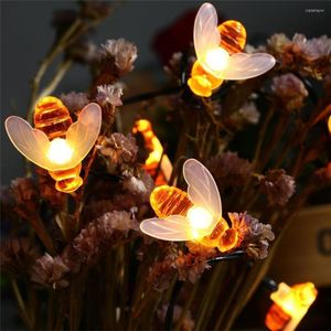 Strings Bee String Lights 4.5m /30 LED Outdoor 3 Bateria à prova d'água do jardim remoto pátio de gazebo de verão Night Light Deco