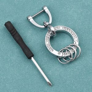 Luksusowy mody metalowy kluczowy uchwyt na sprężystą klęcznik Bluczowy wkładki kryształki brelowe klęcznik samochodowy Klucz wisiorek Prezenty Prezenty