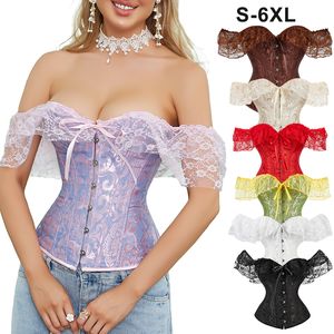 Frau Korsett Tops Taille Trainer Spitze Vier Jahreszeiten Jacquard Gericht Frauen Korsetts Großhandel Sexy Bustier Minceur Tops Weibliche Trendy Frauen Top Hersteller