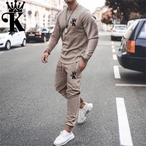 Mens Tracksuits Men Sportswear Spring Autumn All 2 Piece Sets Sports Suit T-shirtpant Sweatsuit Male Fashion Clothing Oversized 221006