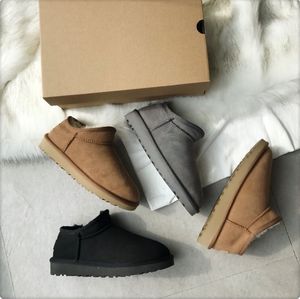 Warm Boots Snow Boot Ankle Boots Classic Short Leather Winter Full Fur Fluffy Furry Satin Booties Slippers Us4-12 Womens Mini Can Make A Variety Of Colors