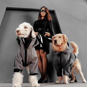 Abbigliamento per cani Giacca grande Autunno e inverno Vestiti caldi Cappotto impermeabile antivento Accessori Labrador Doberman