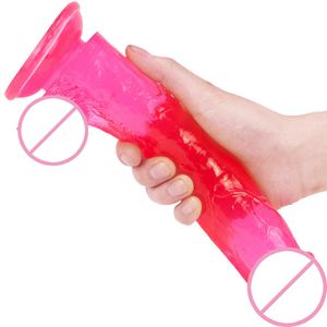 Dildo dongs Seksspeeltjes Volwassen vrouwen s Gesimuleerde Handleiding Penis Zachte Lange Valse Jb Vrouwelijke zelfverdediging Apparaat Leuke producten 221006