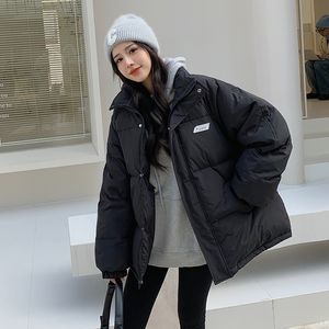 Women Down Down Parkas Mexzt Streetwear Mulheres quentes de Parkas Moda de Parkas Inverno Harajuku Casa Loja Casual Coreano Algod￣o Coldado Com Roupas de Casaco 220930