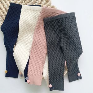 Leggings Tights Korean Style Toddler Baby Girls Knitting Spring Autumn Warm Pants Spädbarn 221006