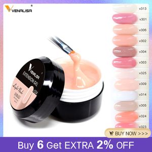 Art 12 Colors Camouflage Color UV LED Polish Builder Construction Extend Nail Hard Jelly Venalisa Poly Nail Gel