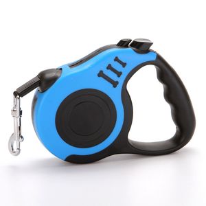 Lases de leash de cachorro retráteis Caminhada de fita de chumbo extensível 3m 5m Treinamento de animais de estimação fios pesados ​​para cães e gatos médios lyx49