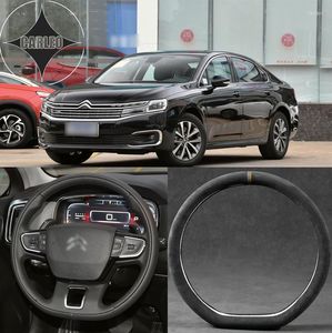 Pokrywa kierownicy dla Citreon Series C1 C3 C4 Picasso C5 C6 Elysee Alcantara zamszowy samochód